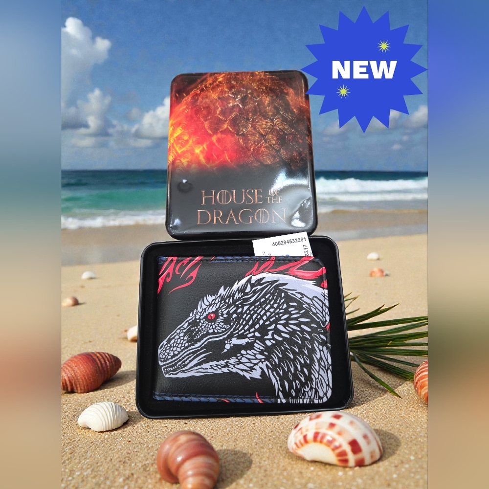 New House of the Dragon wallet in tin for men